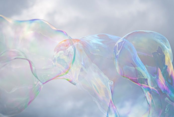 iridescent bubbles