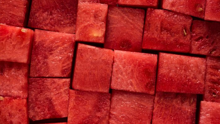 diced watermelon
